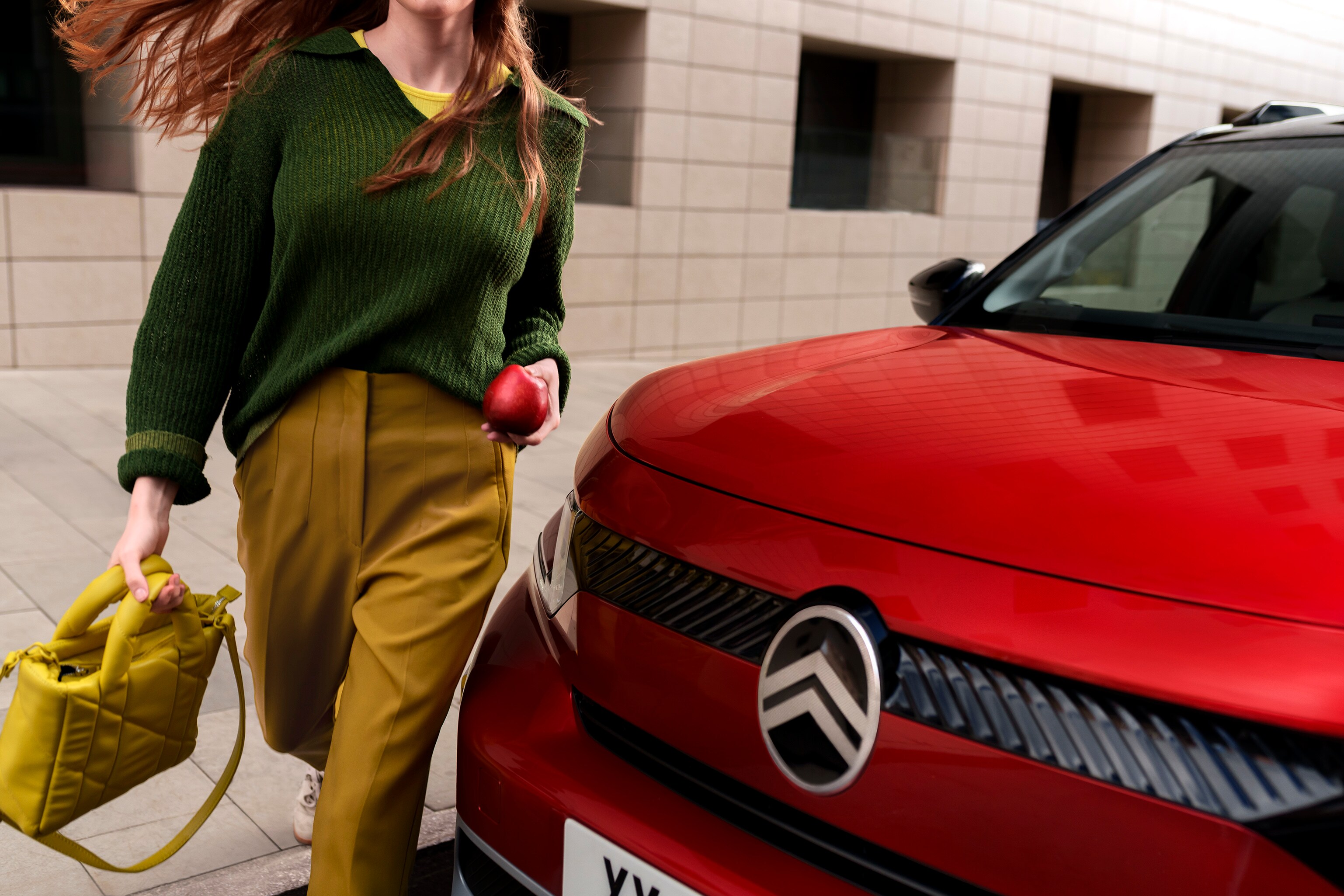 Front close‑up view of Citroën C3 Aircross SUV highlighting bold grille design for stylish, confident and affordable urban mobility.